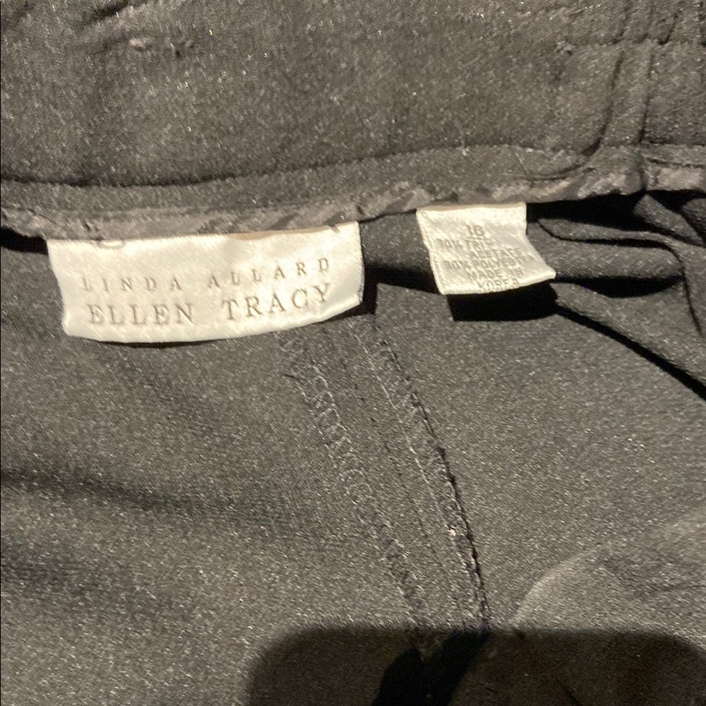 Ellen Tracy Black Straight Leg Pants